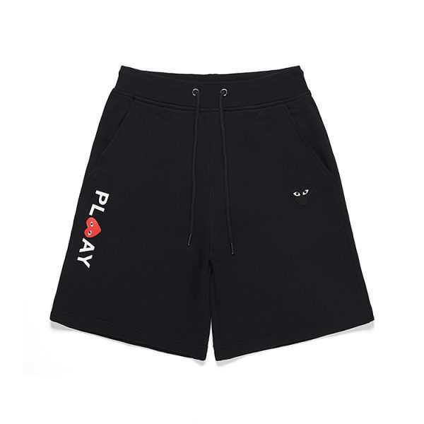 CDG Play Logo Black Heart Shorts CDG Play Logo Black Heart Shorts