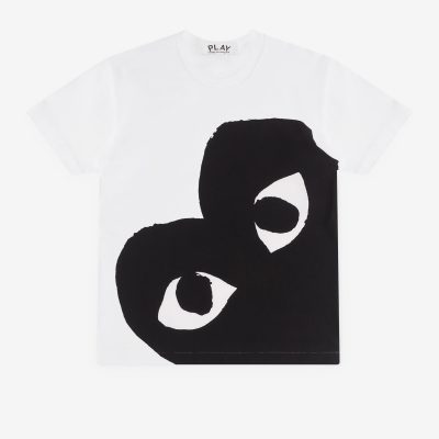 CDG Play Big Heart White T-Shirt