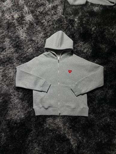 Grey Minimalist Hoodie