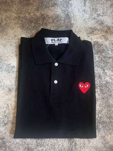 CDG Black Polo Folded